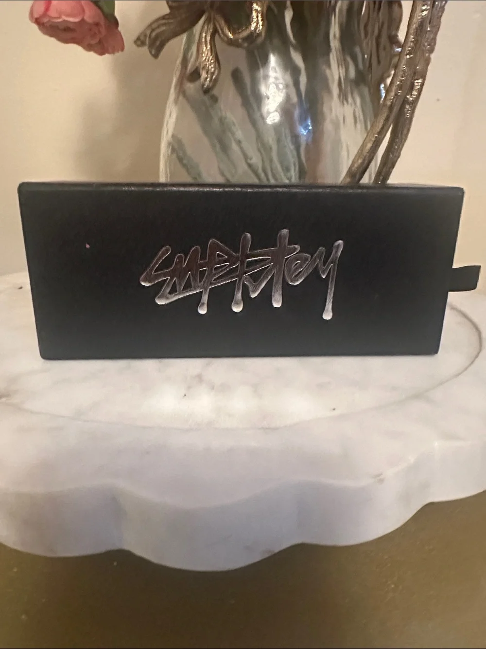 Gucci Black Frame Sunglasses with Red & Green Stripe